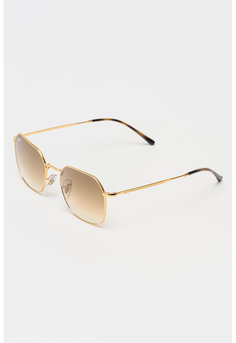 Ochelari de soare unisex cu lentile in degrade - Auriu/Negru