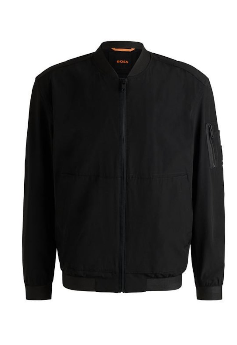 Jacheta bomber cu buzunare laterale - 49679 - Negru