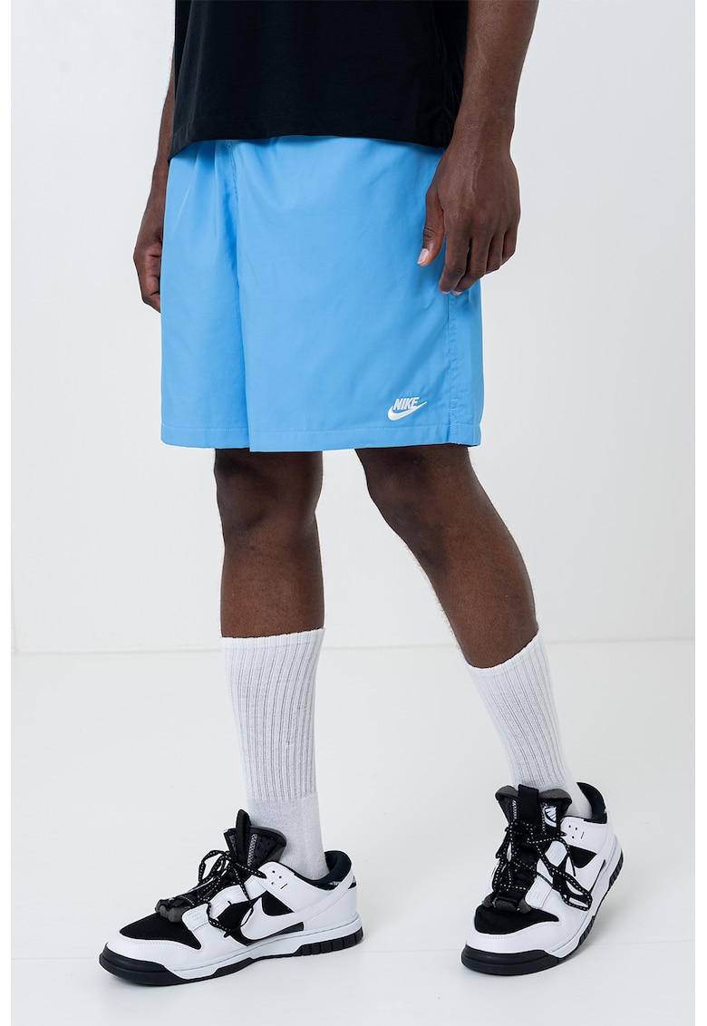 Pantaloni scurti cu buzunare laterale - pentru antrenament Club - Alb optic/Albastru