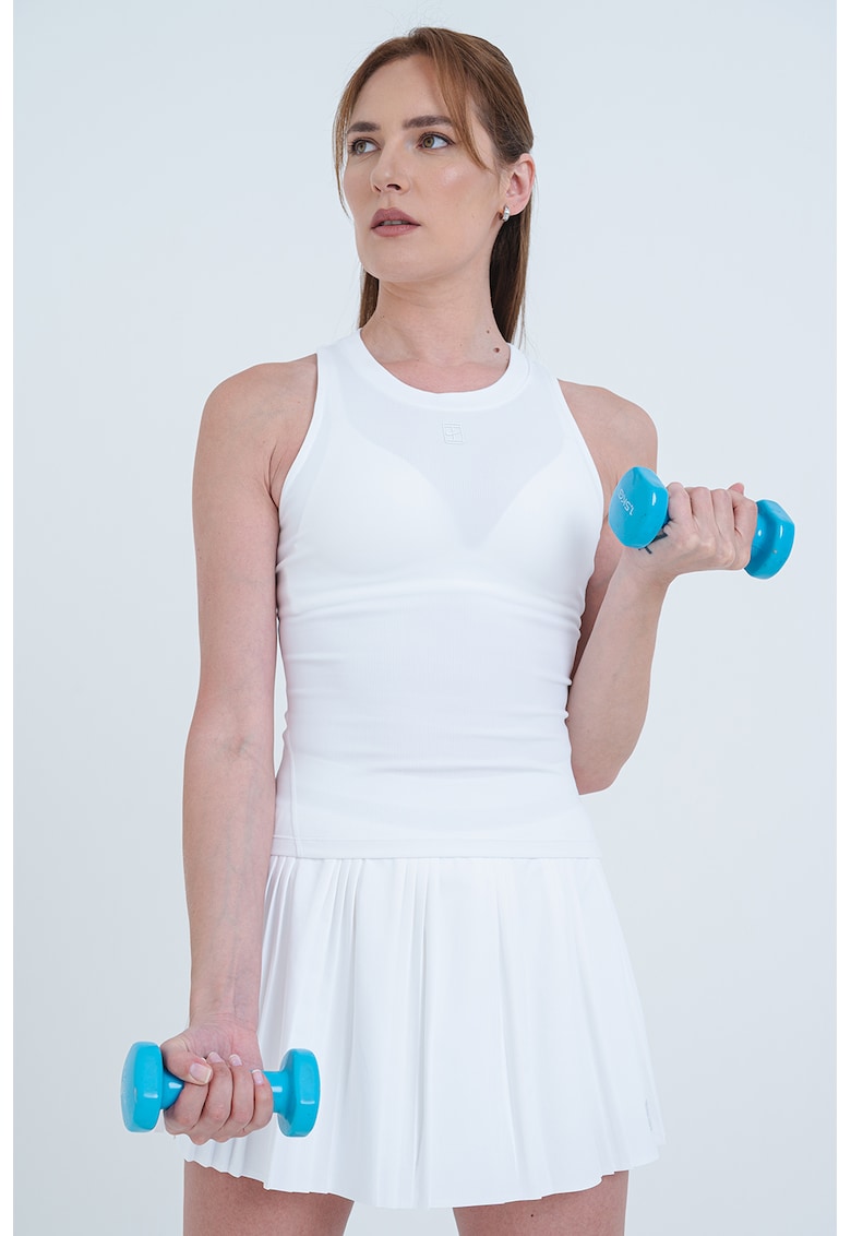 Top pentru tenis - Alb optic