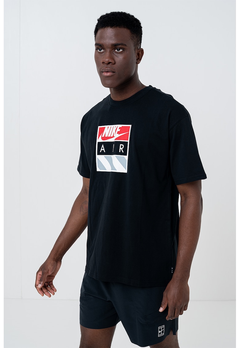 Tricou din bumbac cu imprimeu logo Hazard - Rosu/Negru