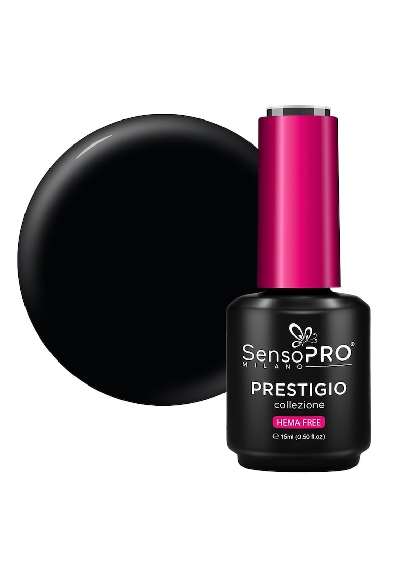 Oja Semipermanenta PRESTIGIO - Prestige Black 15ml