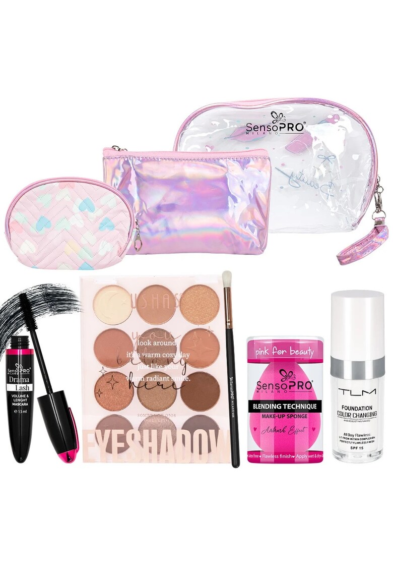 Set Machiaj Travel Essentials + CADOURI