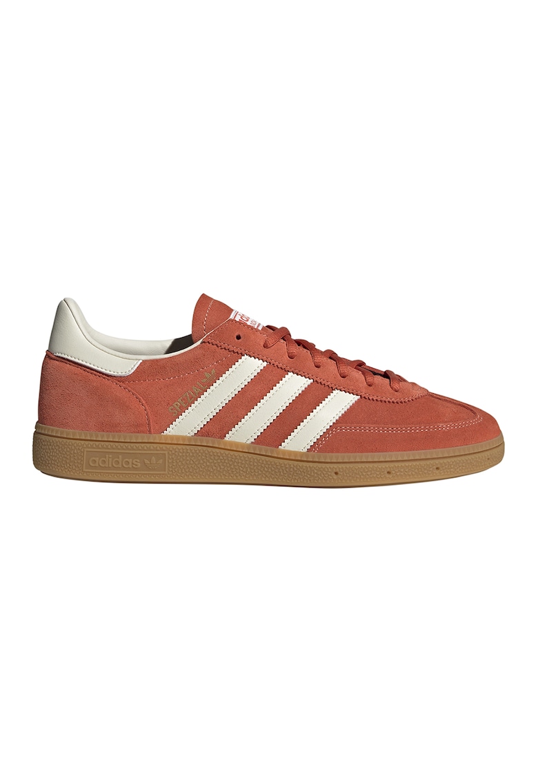 Pantofi sport din piele intoarsa Handball Spezial - Alb/Portocaliu stins