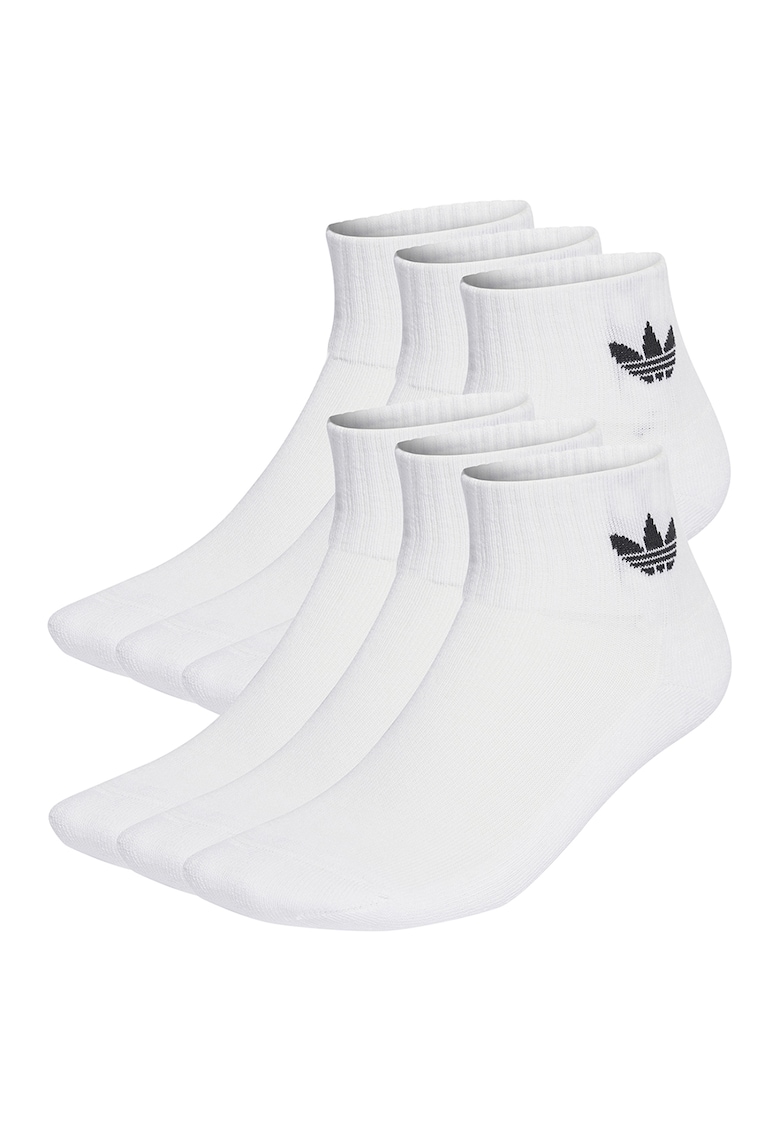 Set de sosete scurte unisex Daily Essentials - 6 perechi - Alb