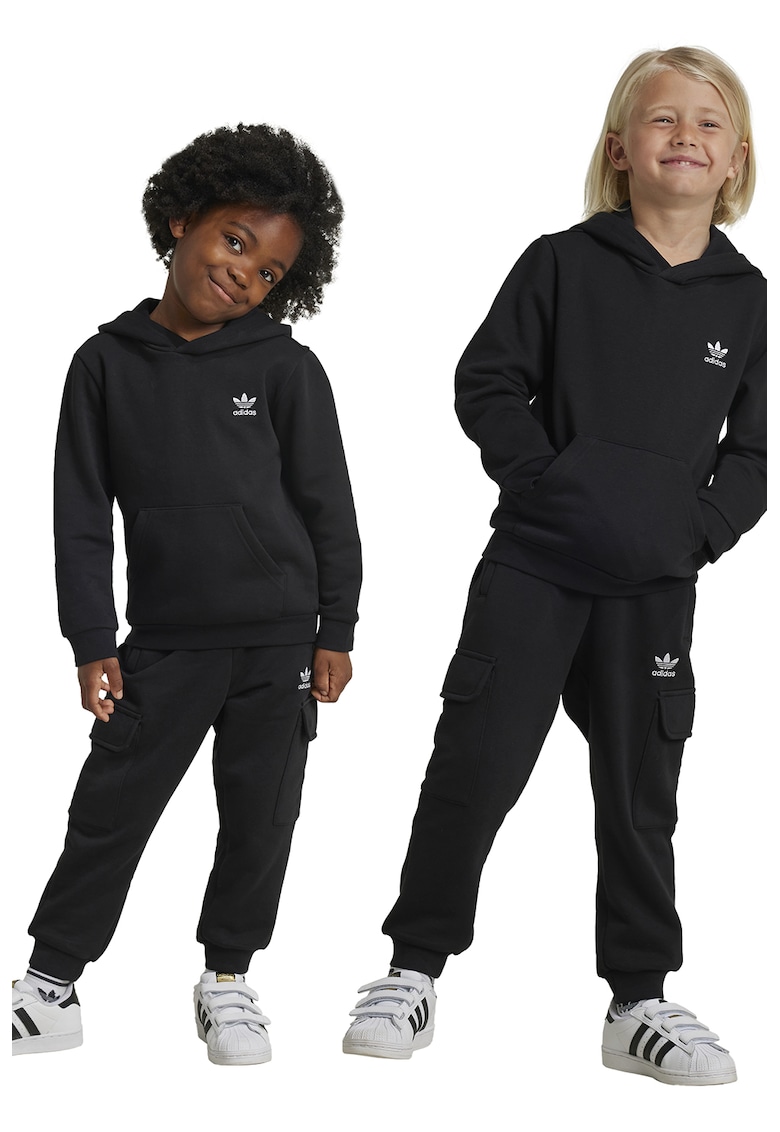 Trening regular fit cu gluga si detalii logo