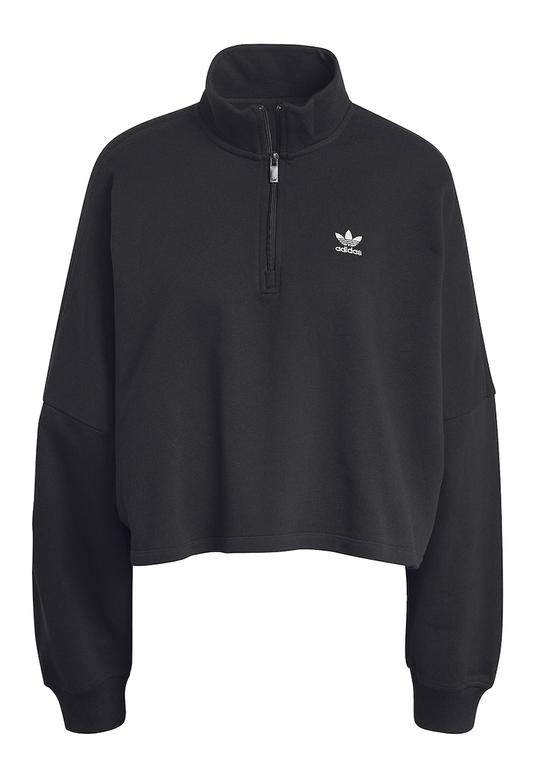 Bluza de trening supradimensionata cu fenta cu fermoar