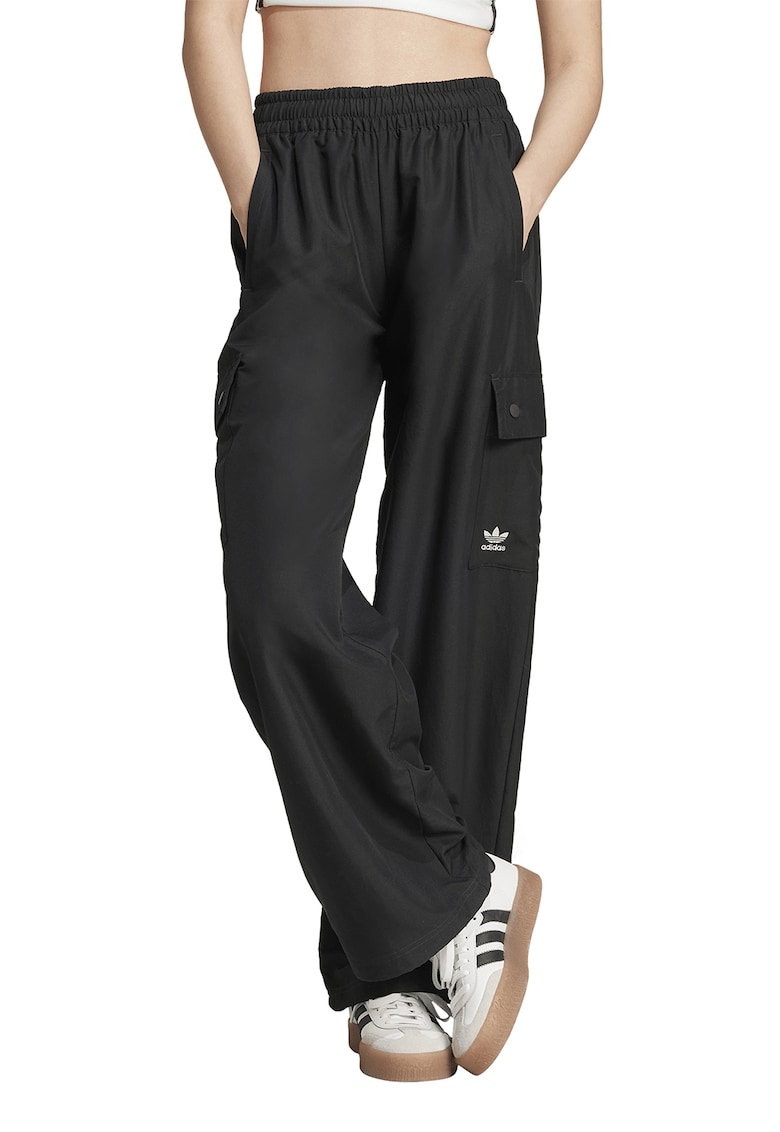 Pantaloni lejeri cu talie inalta