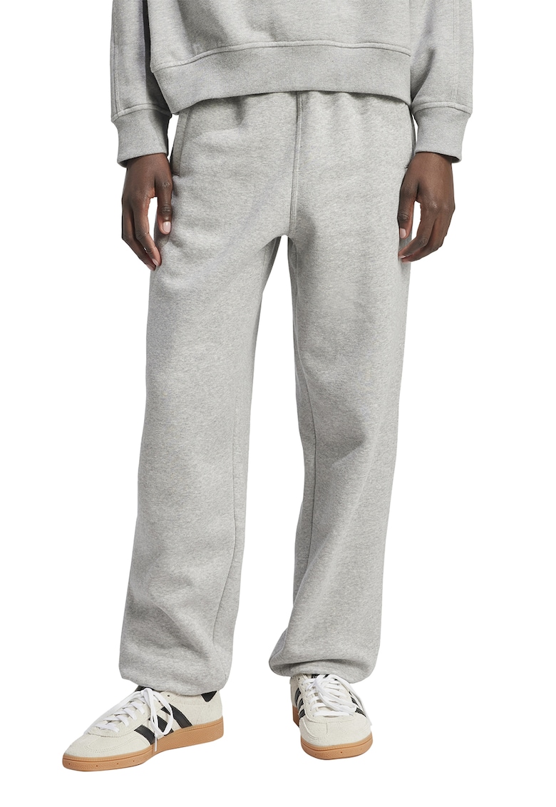 Pantaloni de trening cu croiala dreapta si banda elastica in talie