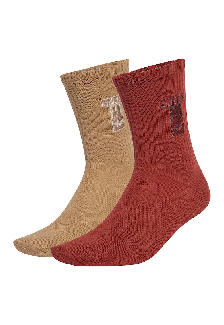 Set de sosete lungi cu model unisex Adibreak - 2 Perechi