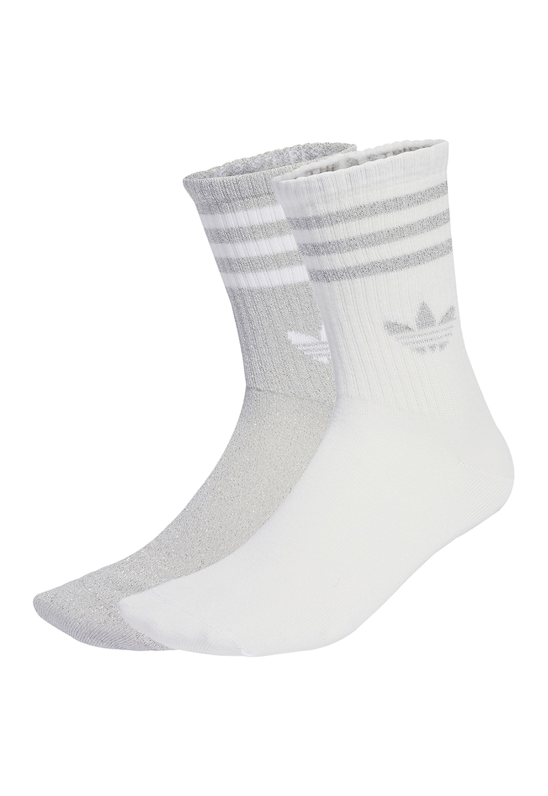 Set de sosete lungi cu detaliu logo - 2 perechi