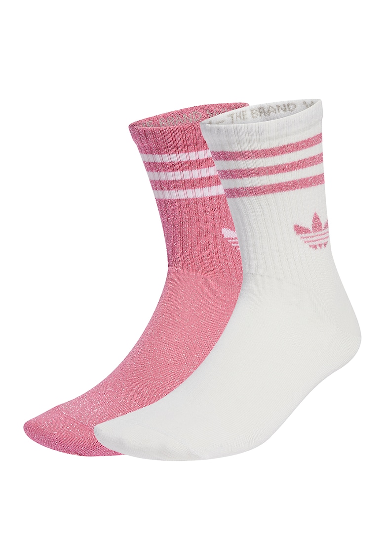 Set de sosete lungi cu detaliu logo - 2 perechi