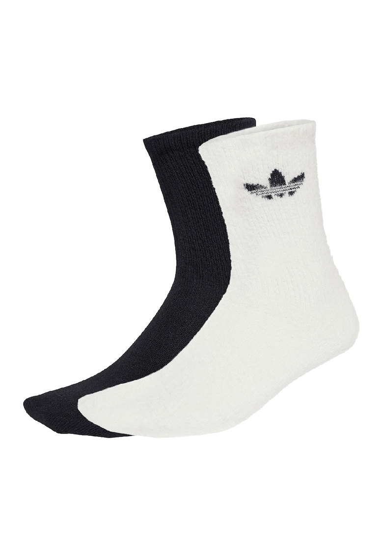 Set de sosete lungi unisex cu model pufos - 2 perechi