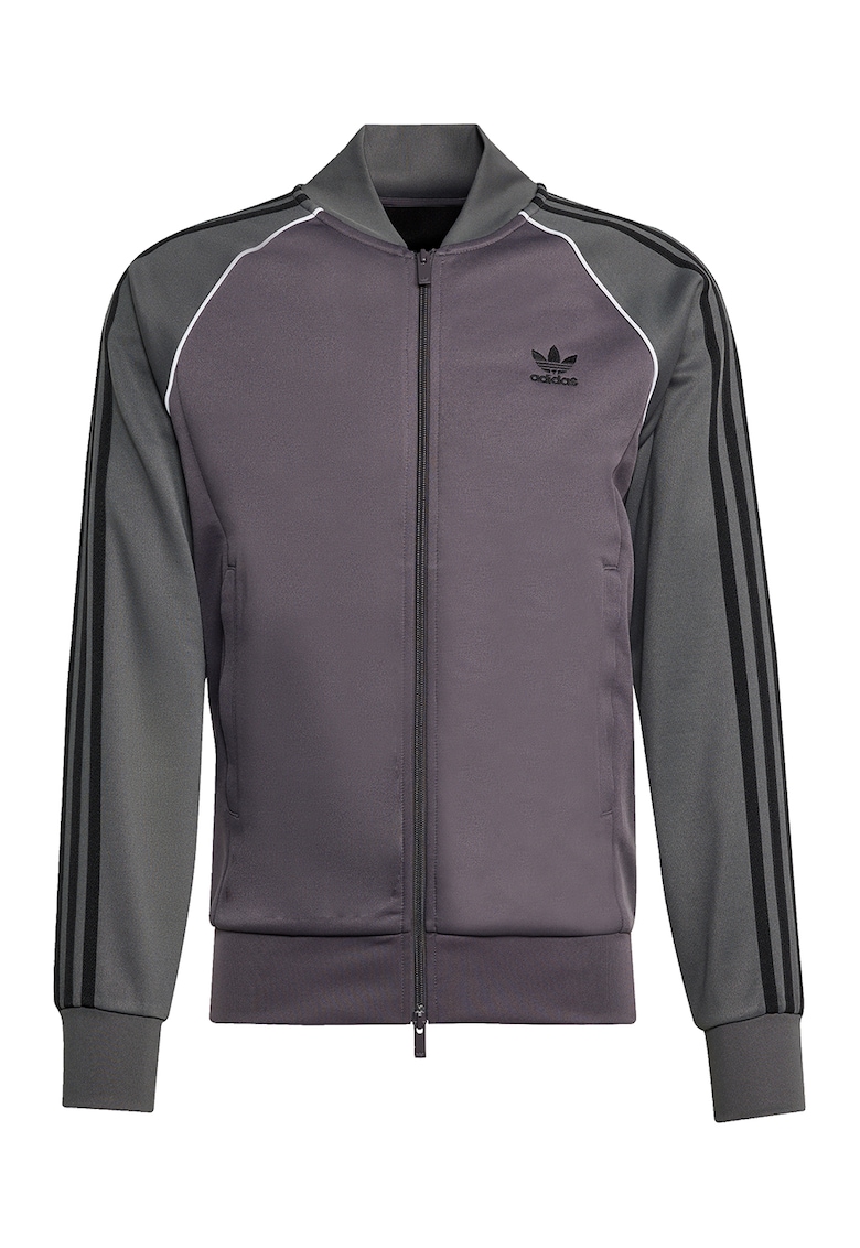 Bluza de trening cu fermoar si logo