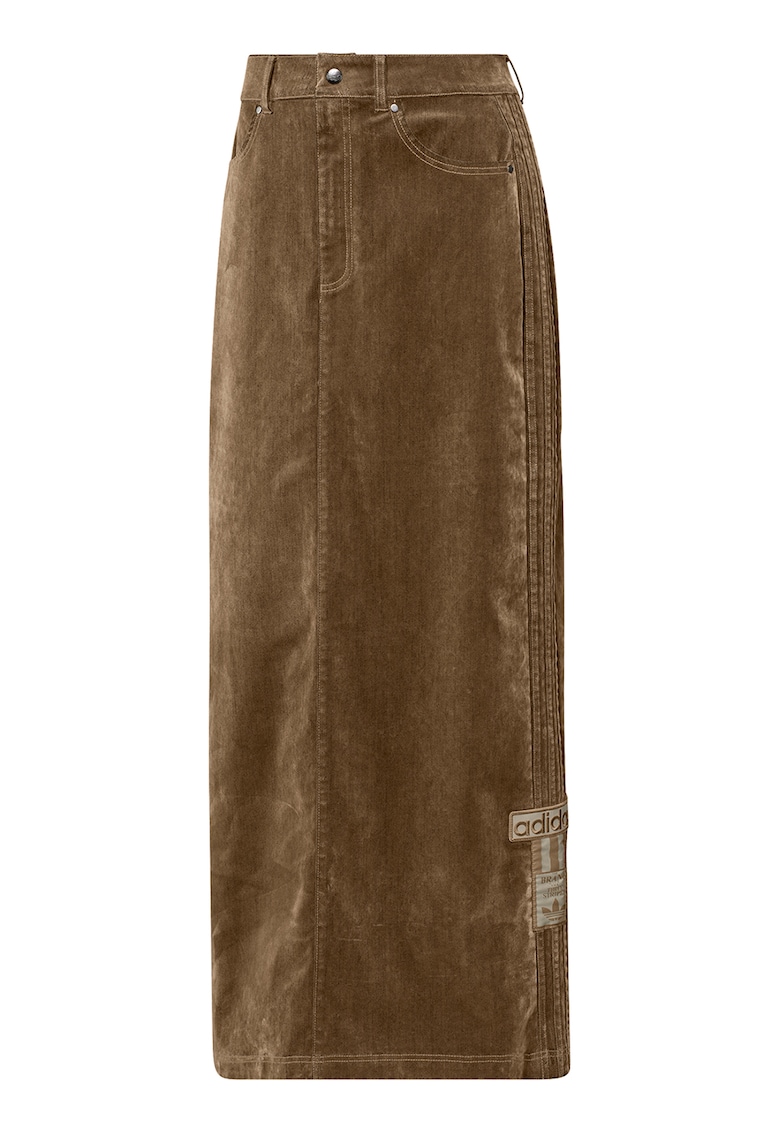 Fusta lunga dreapta din denim