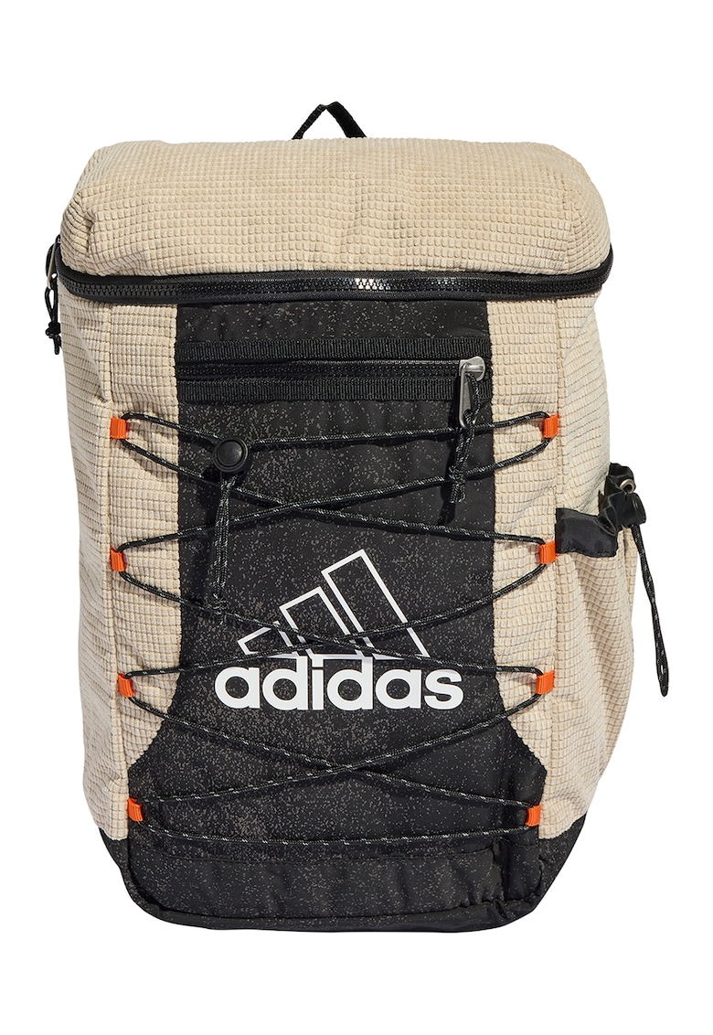 Rucsac cu logo si functii multiple - Bej/Negru stins