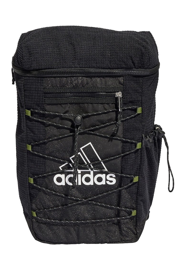 Rucsac cu logo si functii multiple - Negru/Kaki inchis