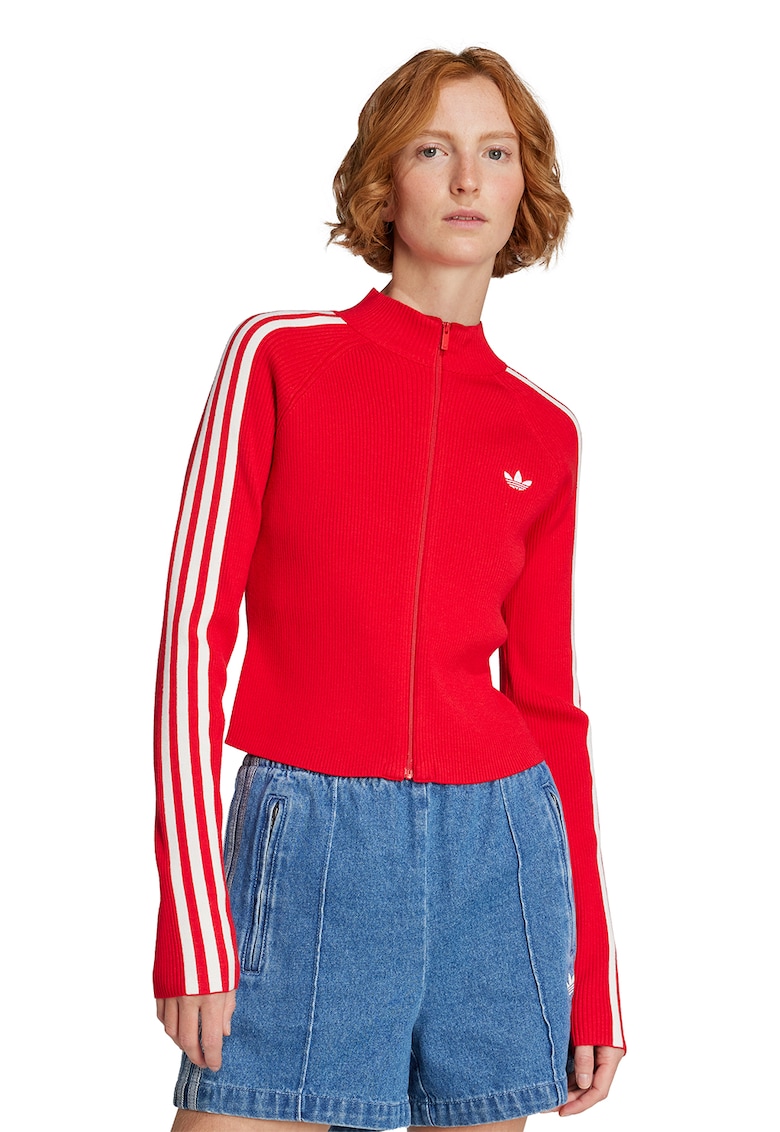 Cardigan slim fit cu fermoar