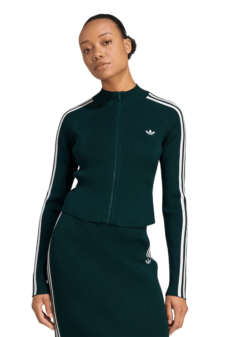 Cardigan slim fit cu fermoar