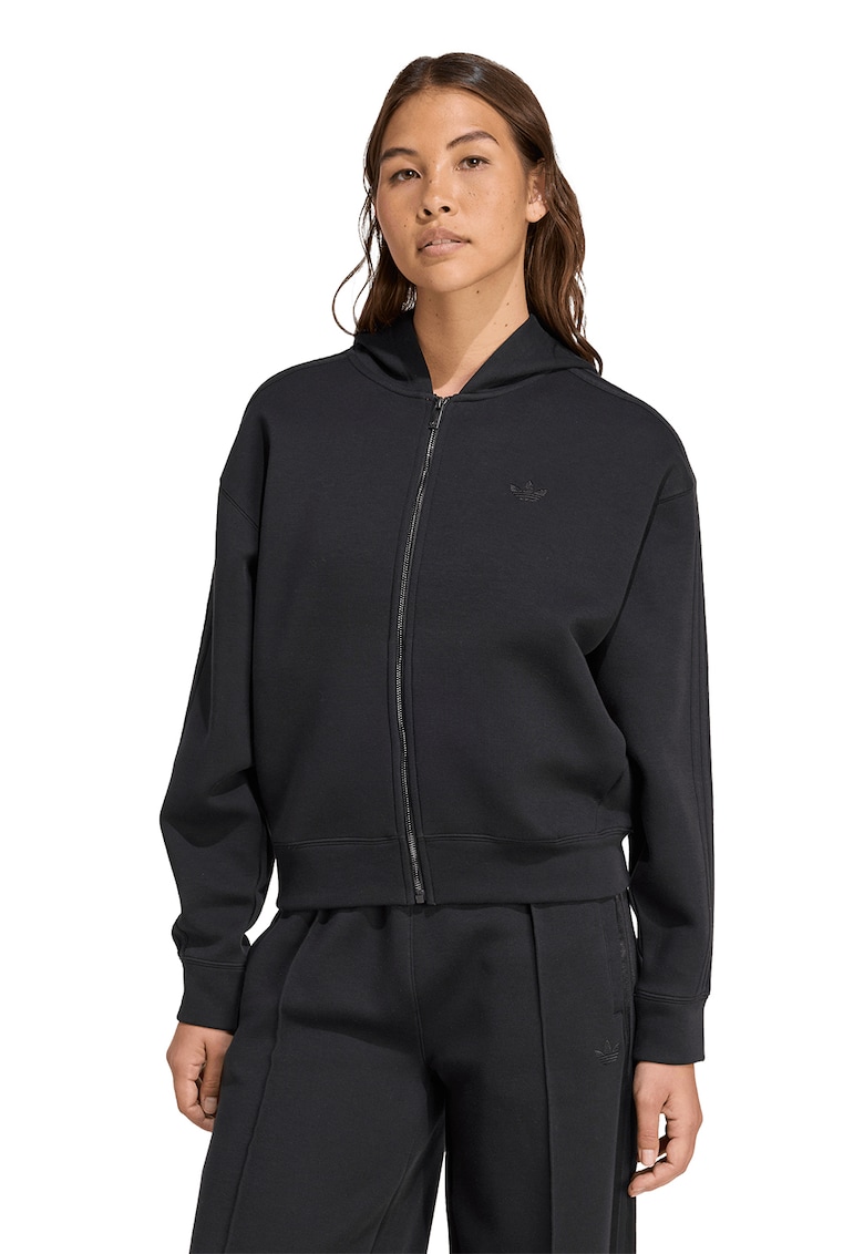 Hanorac cu maneci lungi si fermoar