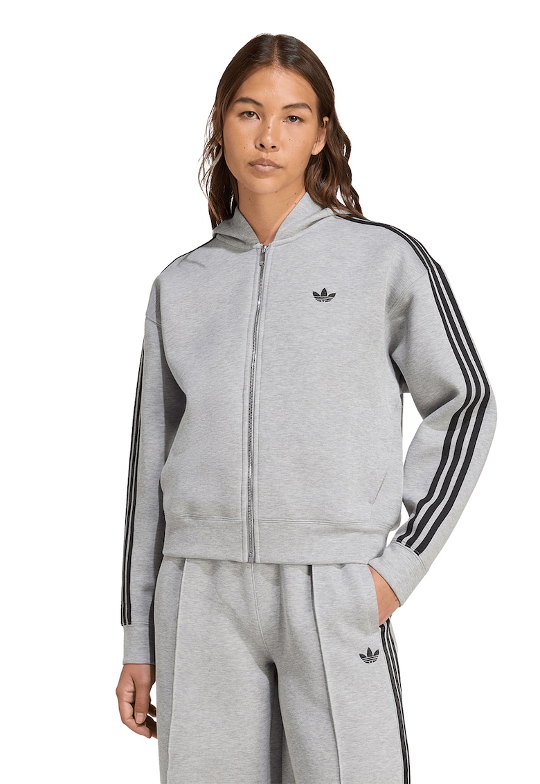 Hanorac cu maneci lungi si fermoar