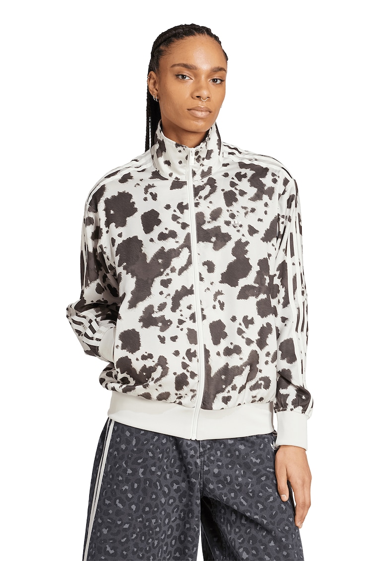 Bluza de trening cu fermoar si model