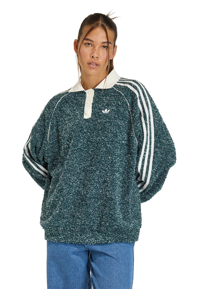 Bluza de trening cu maneci raglan - Verde/Alb fildes