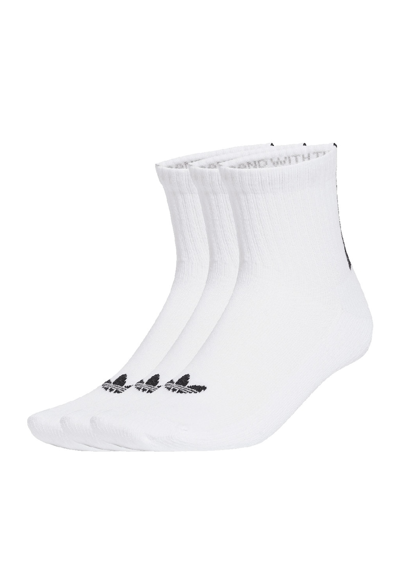 Set de sosete scurte unisex - 3 perechi - Alb/Negru