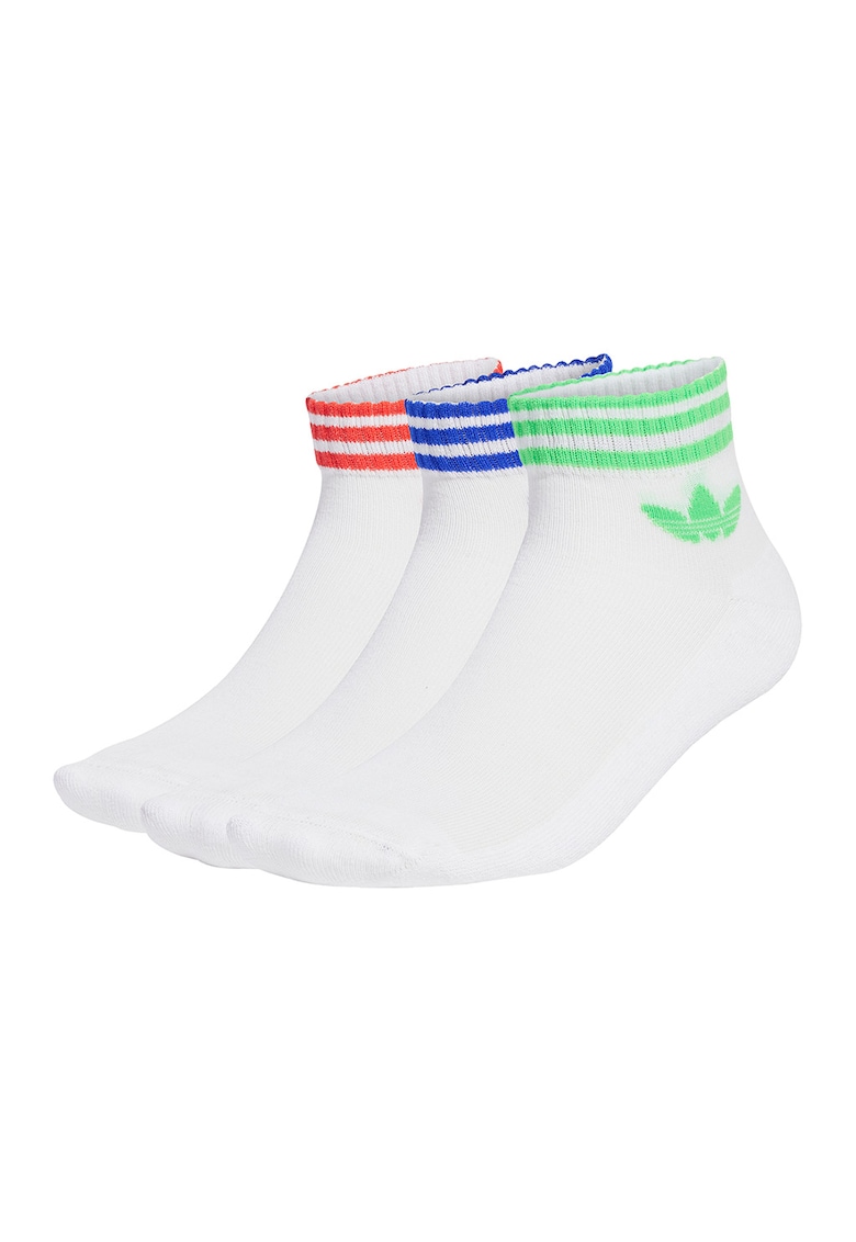 Set de sosete scurte unisex - 3 perechi - Alb