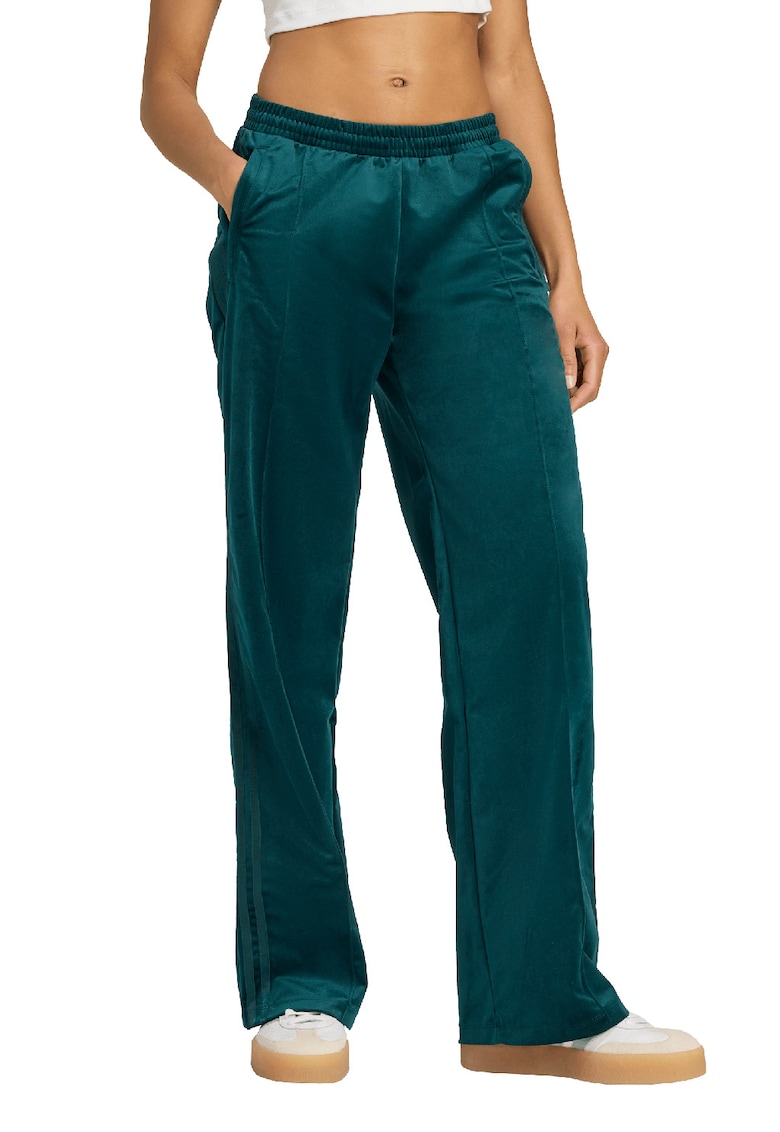 Pantaloni de trening din velur cu dungi laterale