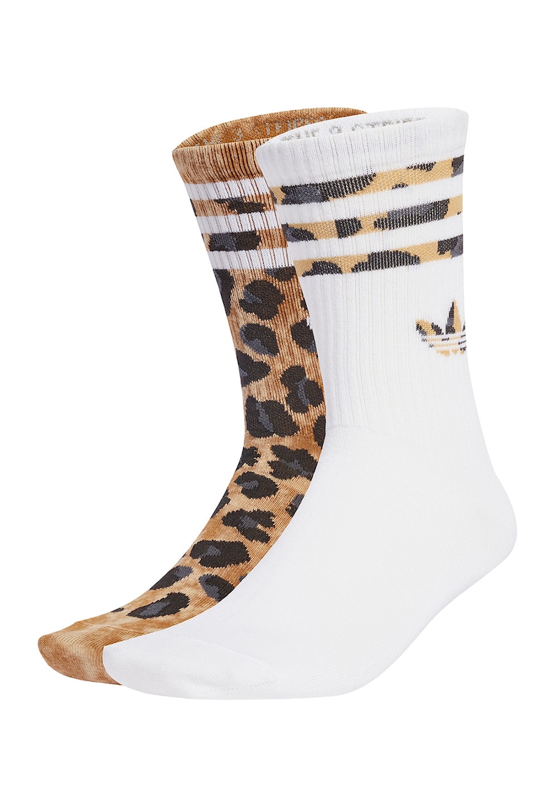 Set de sosete scurte cu model animal print - 2 perechi