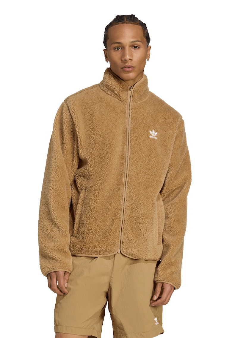 Jacheta lejera din material fleece - Bej