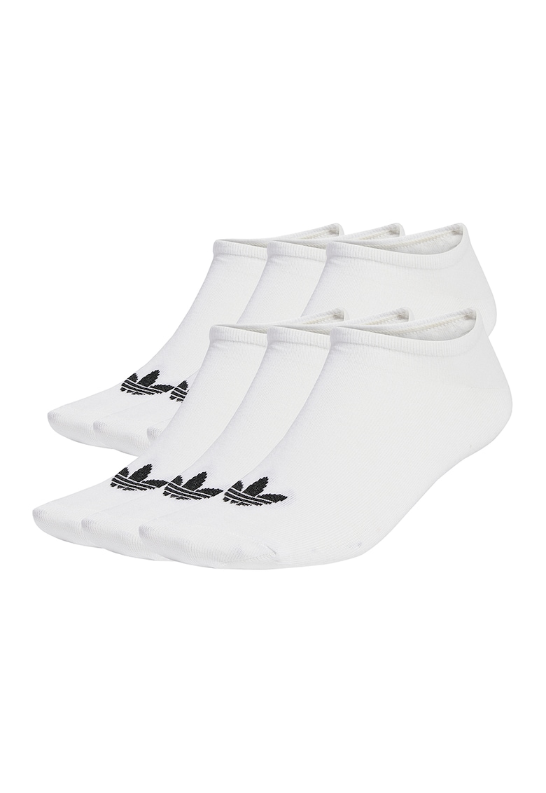 Set de sosete pana la glezna unisex cu model logo - 6 perechi