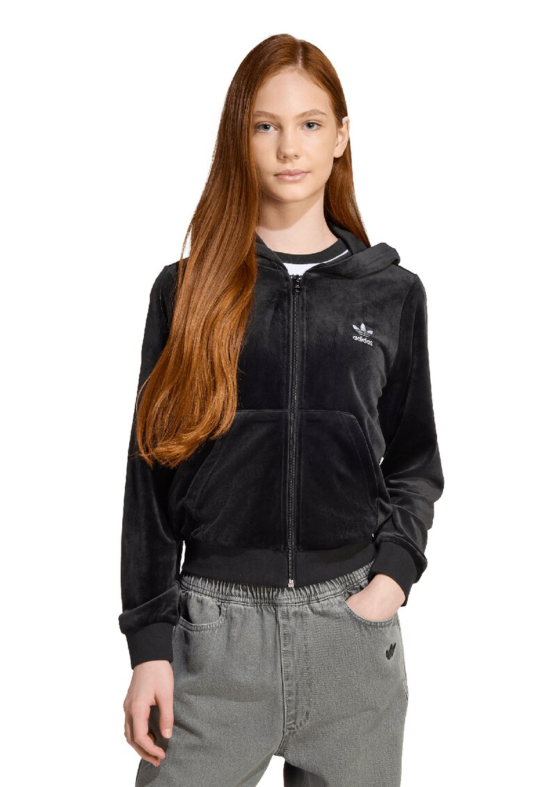 Hanorac cu fermoar Velour