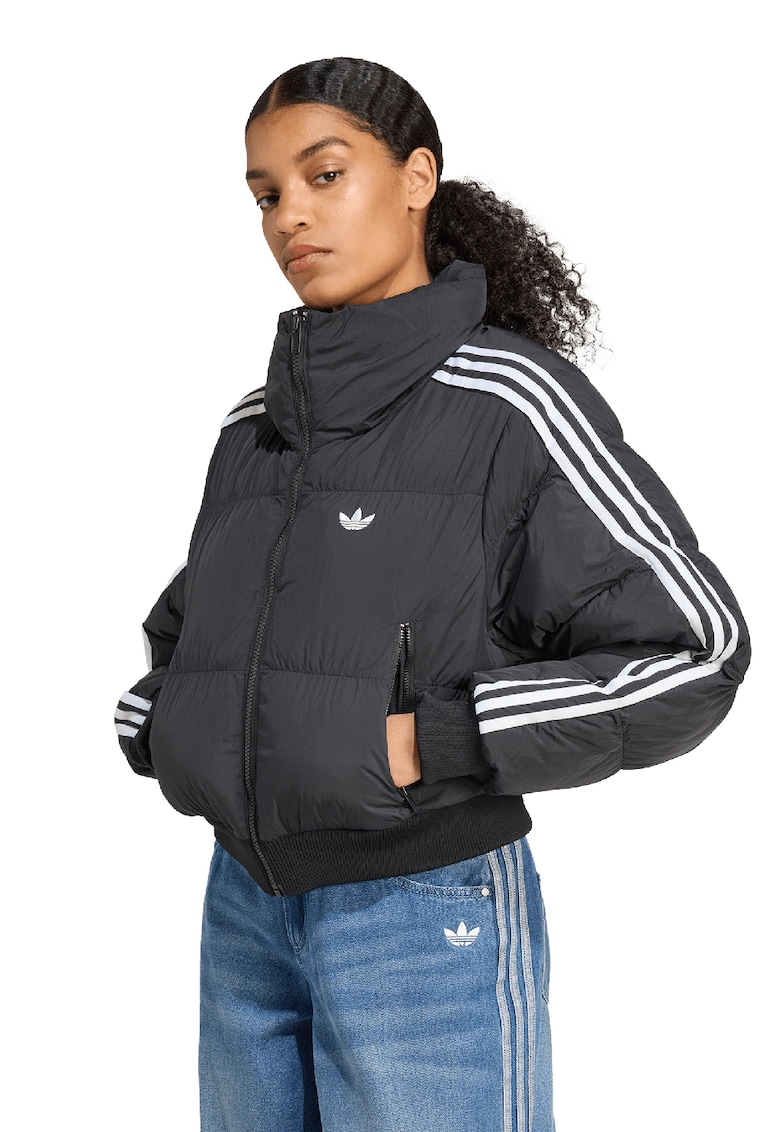 Geaca scurta lejera cu guler inalt