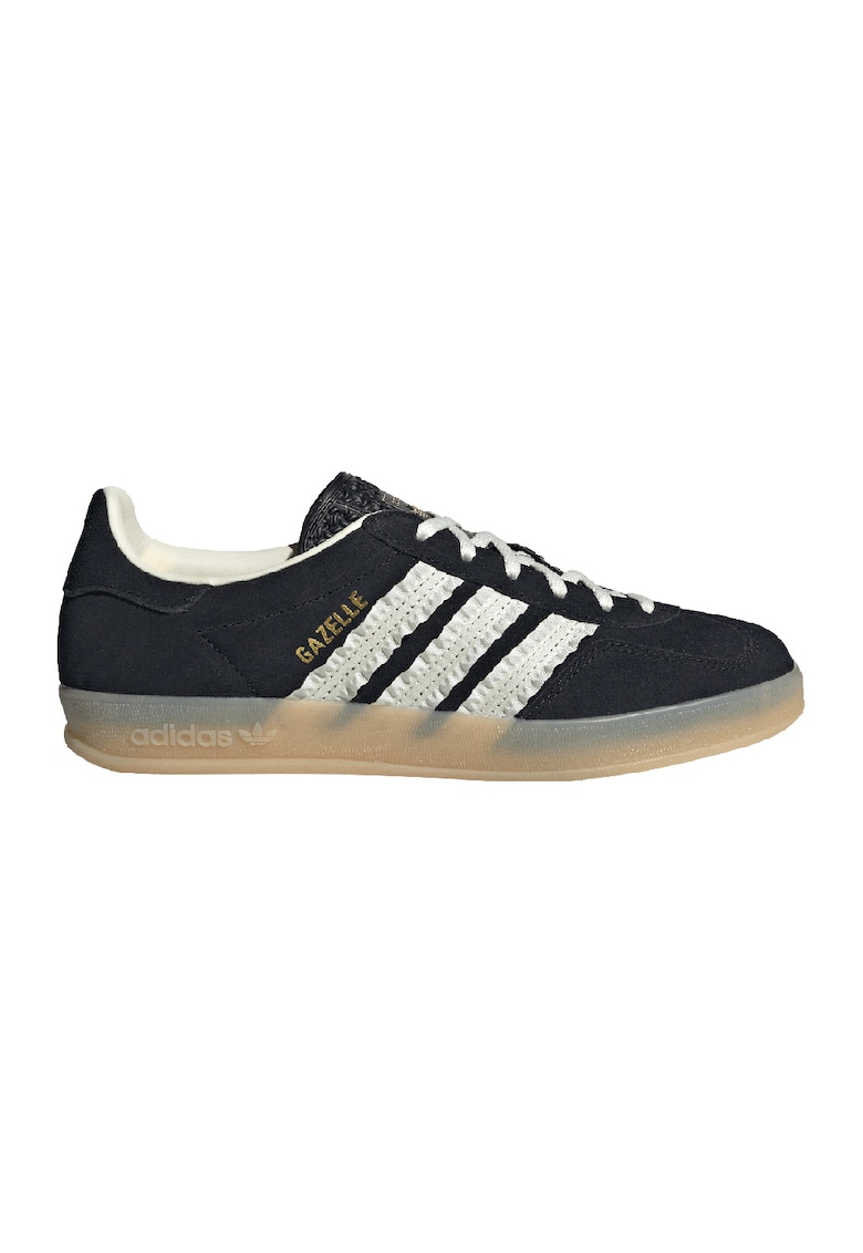 Pantofi sport din piele intoarsa cu logo Gazelle
