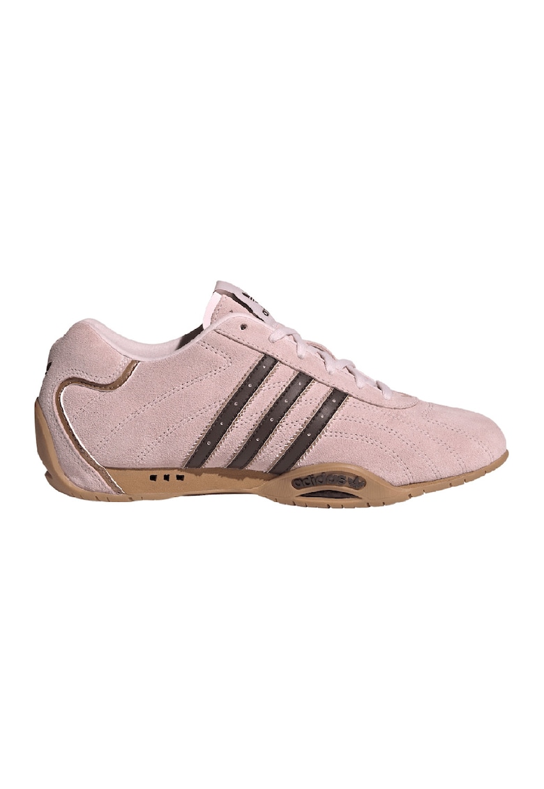Pantofi sport din piele si piele intoarsa Adirace - Roz