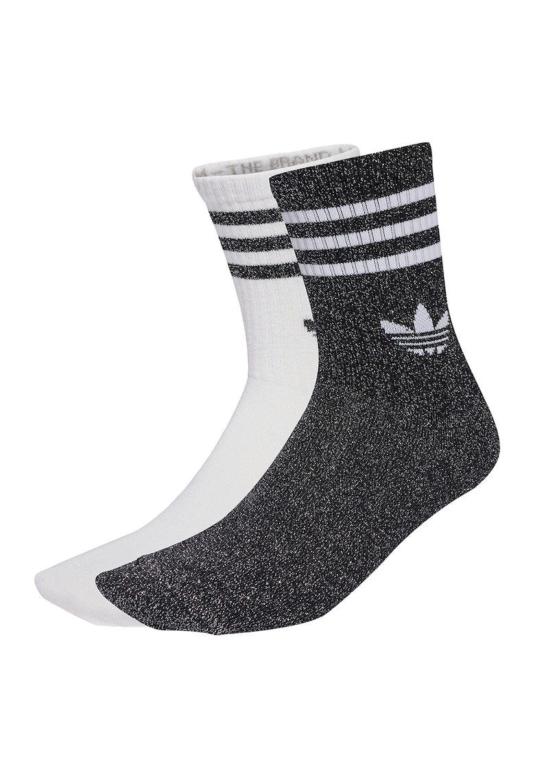 Set de sosete lungi cu detaliu logo - 2 perechi