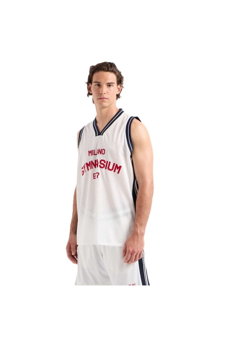 Maiou  pentru Barbati - m tank mesh - 7M000331-AF13509-U0005 - Alb