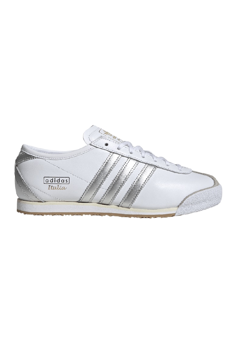 Pantofi sport din piele Italia 70s - Alb/Argintiu