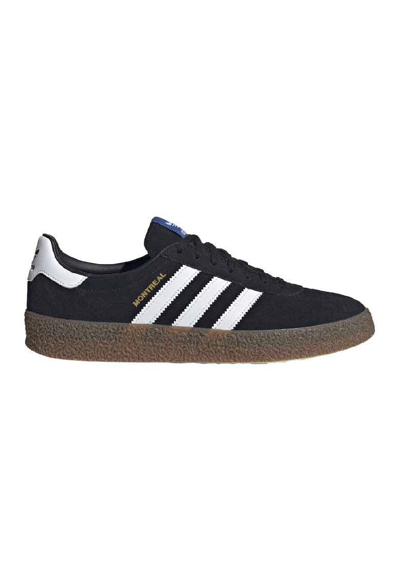 Pantofi sport din piele intoarsa Montreal - Alb/Negru