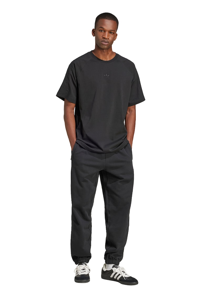 Pantaloni de trening din bumbac cu logo brodat