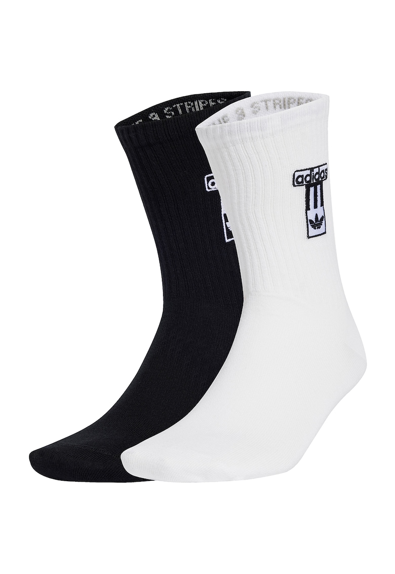 Set de sosete lungi cu model unisex Adibreak - 2 Perechi