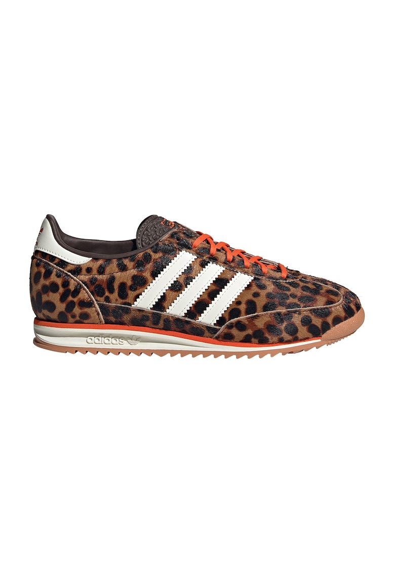Pantofi sport low-cut cu model animal print