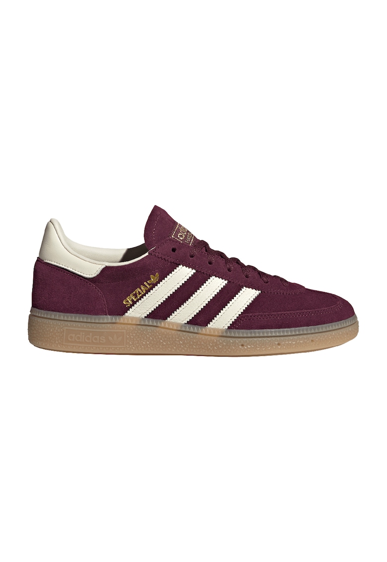 Pantofi sport din piele si piele intoarsa Handball Spezial - Maro cognac/Bej deschis