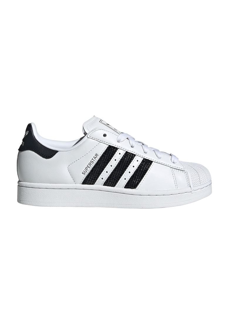 Pantofi sport wedge Superstar II - Alb/Negru