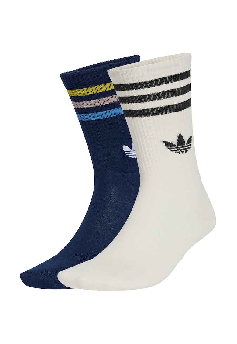 Set de sosete lungi Liberty - 2 perechi - Alb murdar/Bleumarin