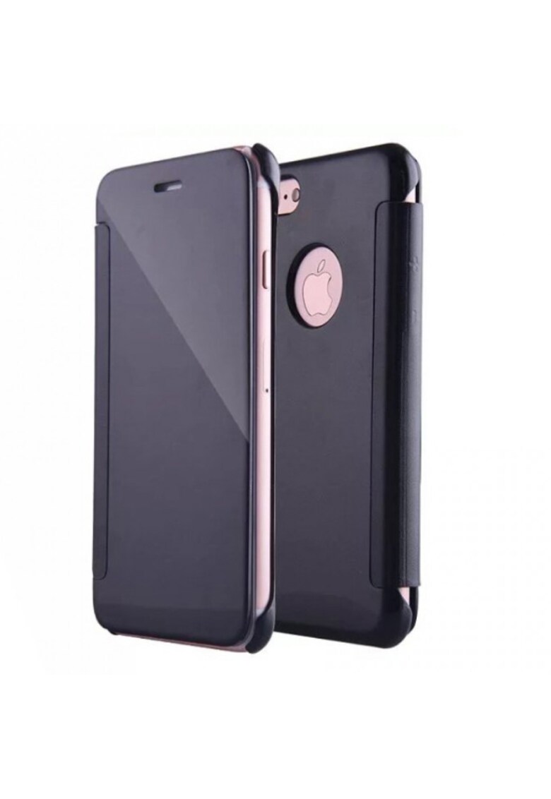 Husa de protectie Mirror PU leather pentru Apple iPhone 8 / iPhone 7 - Negru