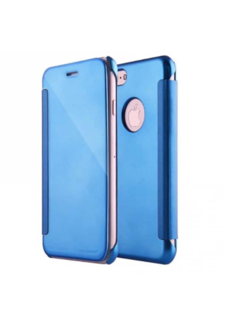 Husa de protectie Mirror PU leather pentru Apple iPhone 8 / iPhone 7 - Dark Blue