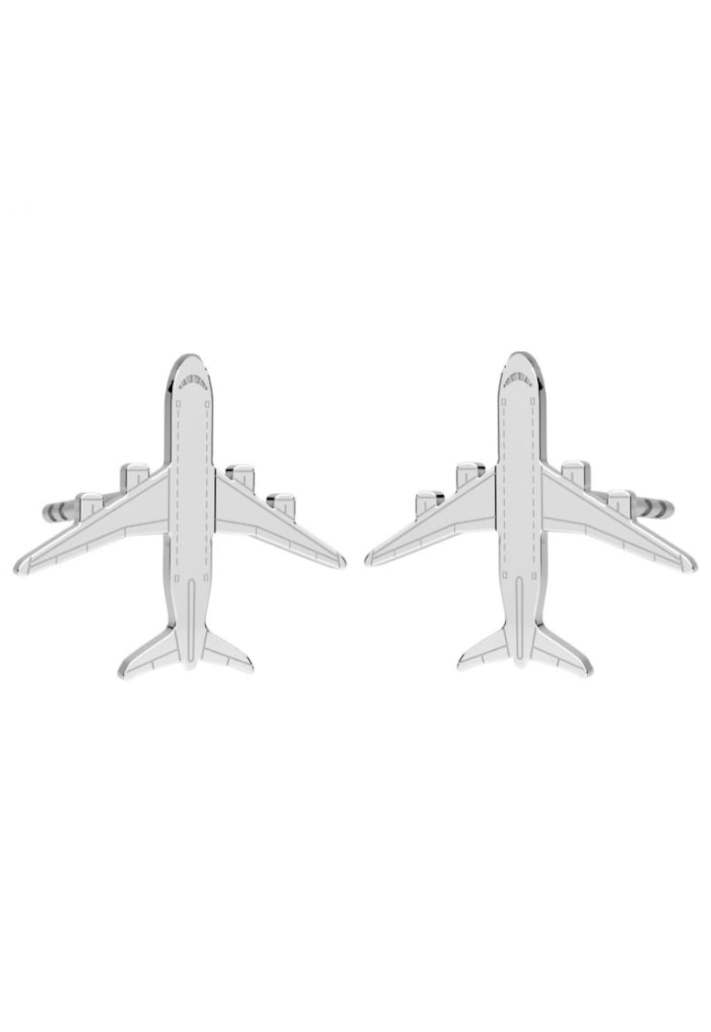 Cercei Avion din Argint 925 - inchidere tip surub - fluturas